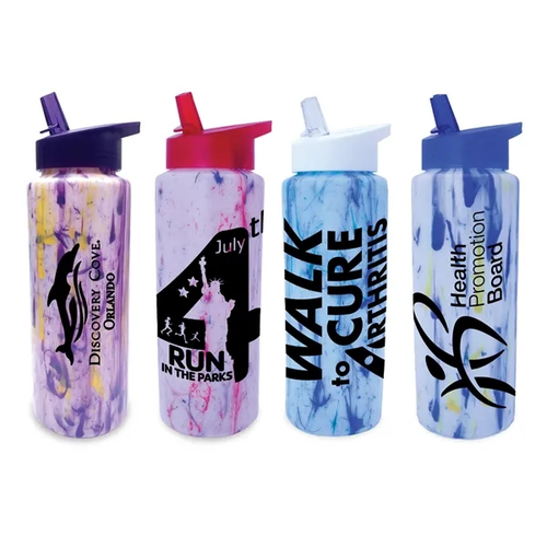 Main photo of 32 Oz. Confetti Sports Bottle With Straw Cap Lid