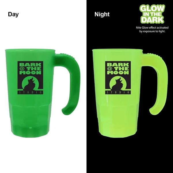 Green color option for 20 Oz. Nite Glow Stackable Beer Stein