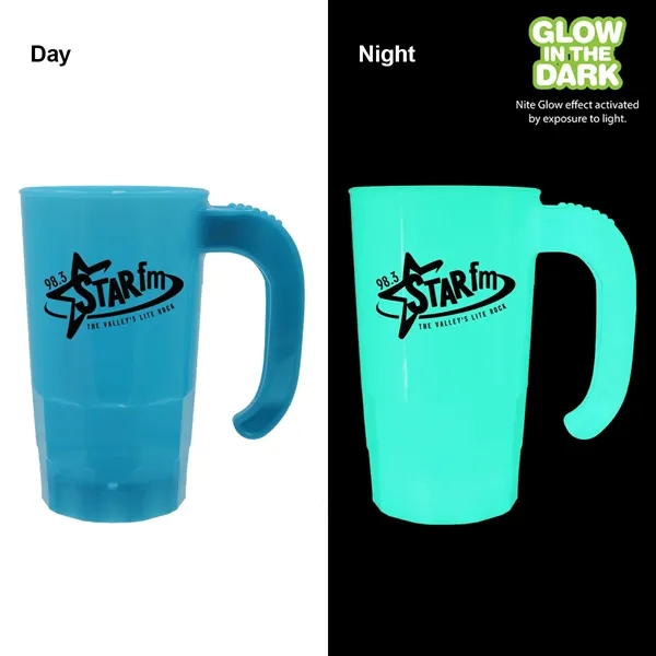 Light Blue color option for 20 Oz. Nite Glow Stackable Beer Stein
