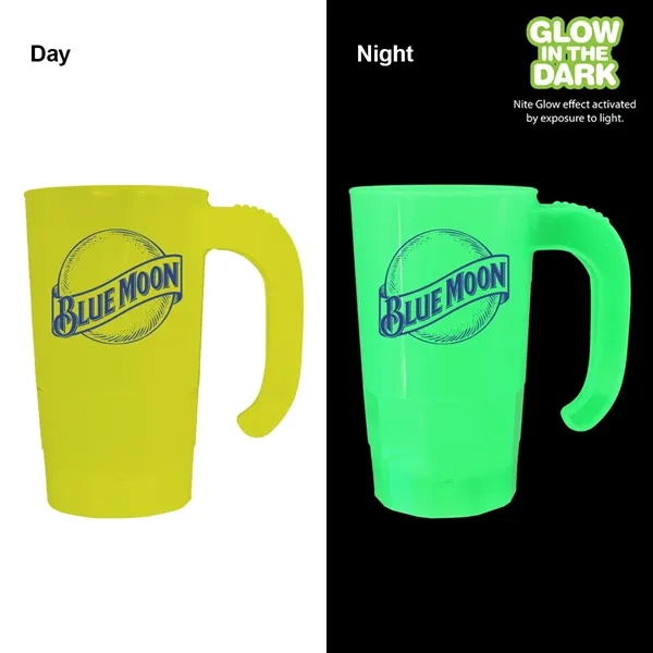 Yellow color option for 20 Oz. Nite Glow Stackable Beer Stein