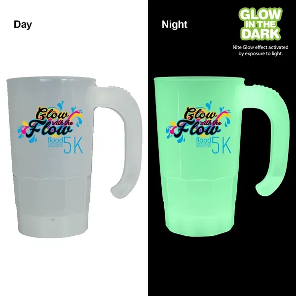 Nite Glow color option for 20 Oz. Nite Glow Stackable Beer Stein, Full Color Digital