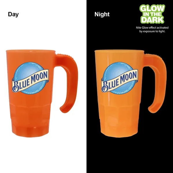 Orange color option for 20 Oz. Nite Glow Stackable Beer Stein, Full Color Digital