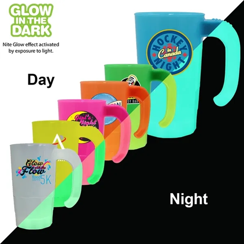 Main photo of 20 Oz. Nite Glow Stackable Beer Stein, Full Color Digital