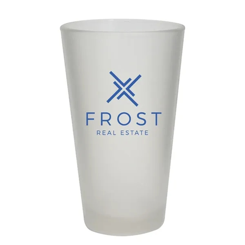 Main photo of 16 Oz. Frosted Pint Glass   Usa