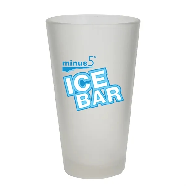 Frosted color option for 16 Oz. Frosted Pint Glass   Usa, Full Color Digital