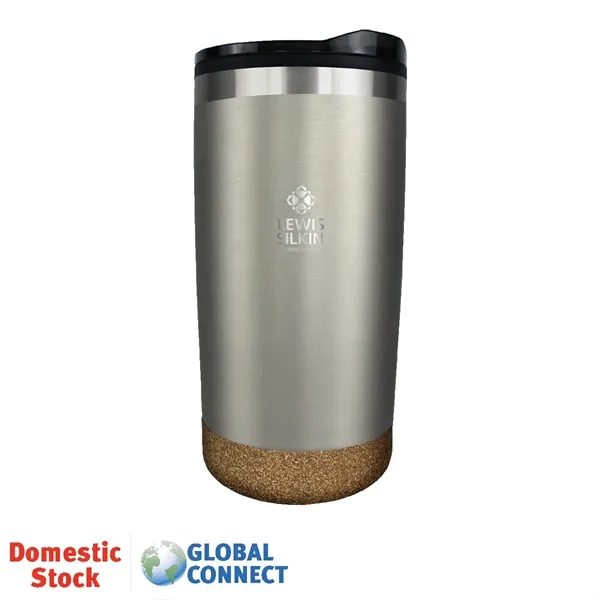 Silver Metallic color option for Halcyon® 20 Oz. Cork Bottom Tumbler, Laser, Standard