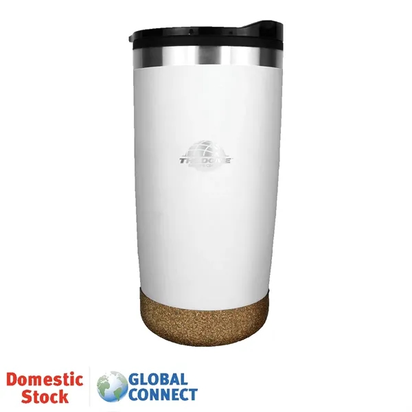 White color option for Halcyon® 20 Oz. Cork Bottom Tumbler, Laser, Standard