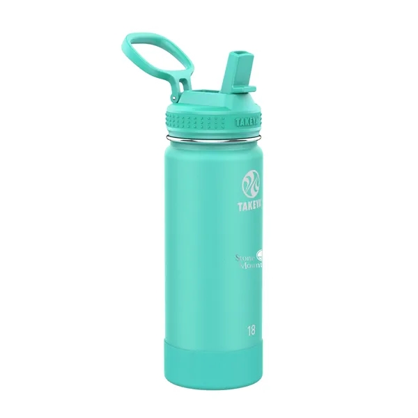Teal color option for Takeya® 18 Oz. Actives With Straw Lid, Laser, Standard