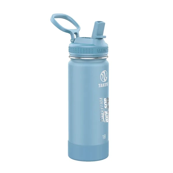 Bluestone color option for Takeya® 18 Oz. Actives With Straw Lid, Laser, Premium