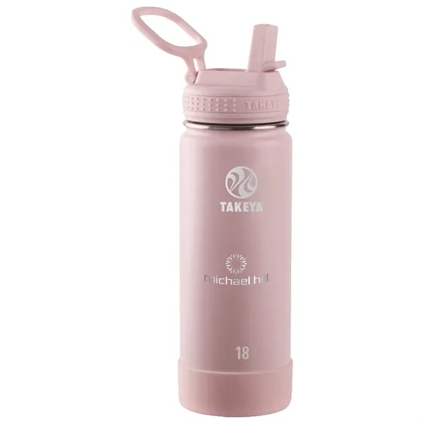 Blush color option for Takeya® 18 Oz. Actives With Straw Lid, Laser, Premium