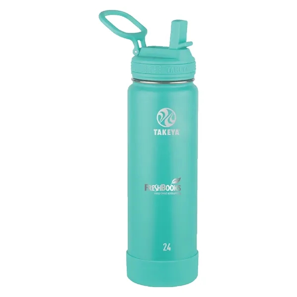 Teal color option for Takeya® 24 Oz. Actives With Straw Lid, Laser, Standard