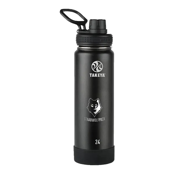 Onyx color option for Takeya® 24 Oz. Actives With Spout Lid, Laser, Premium
