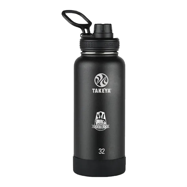 Onyx color option for Takeya® 32 Oz. Actives With Spout Lid, Laser, Standard