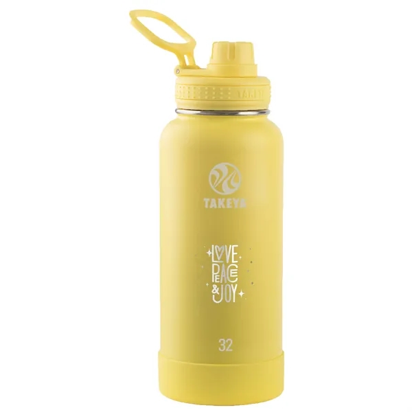 Canary color option for Takeya® 32 Oz. Actives With Spout Lid, Laser, Premium