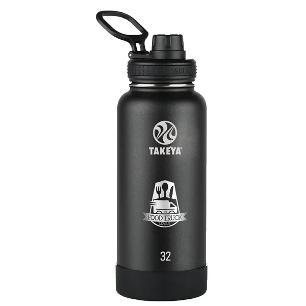 Onyx color option for Takeya® 32 Oz. Actives With Spout Lid, Laser, Premium