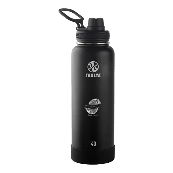 Onyx color option for Takeya® 40 Oz. Actives With Spout Lid, Laser, Standard