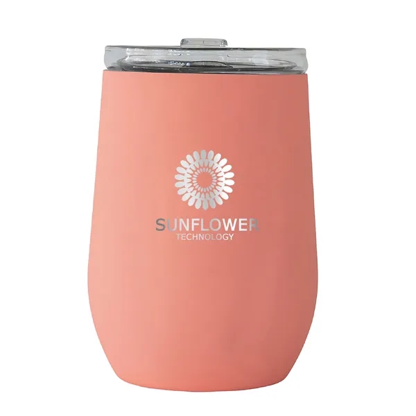 Coral color option for Vinglacé® 10 Oz. Stemless Wine Tumbler, Laser, Standard Up
