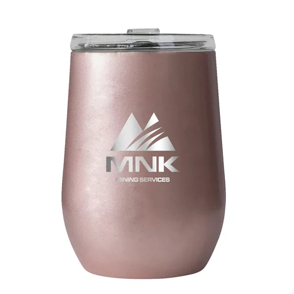 Rose Gold color option for Vinglacé® 10 Oz. Stemless Wine Tumbler, Laser, Standard Up