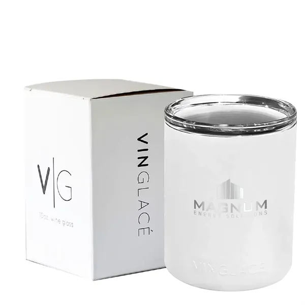 White color option for Vinglacé® 12 Oz. Whiskey Glass, Laser, Premium