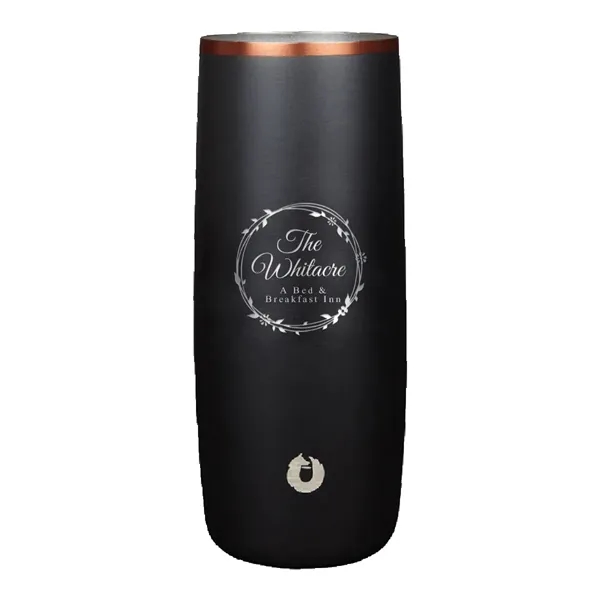 Black/Gold color option for Snowfox® 14 Oz. Highball Glass, Laser, Premium