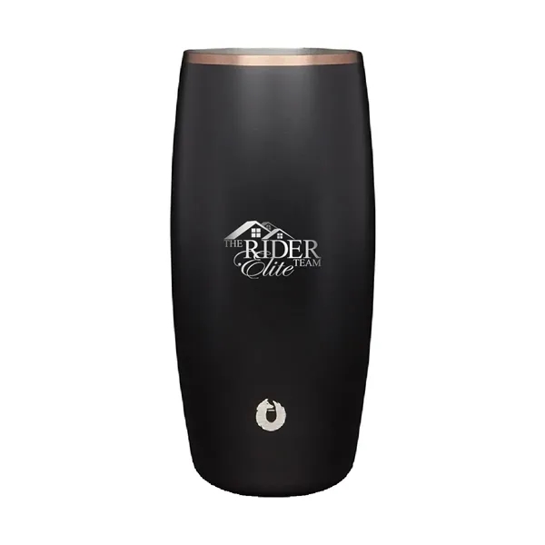 Black color option for Snowfox® 18 Oz. Beer Glass, Laser, Standard