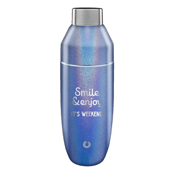 Metallic Blue color option for Snowfox® 24 Oz. Cocktail Shaker, Laser, Premium