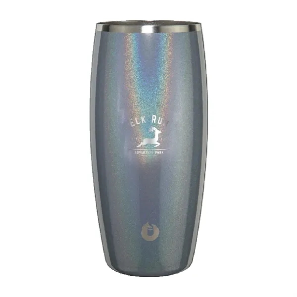 Grey color option for Snowfox® 18 Oz. Shimmer Beer Glass, Laser, Standard