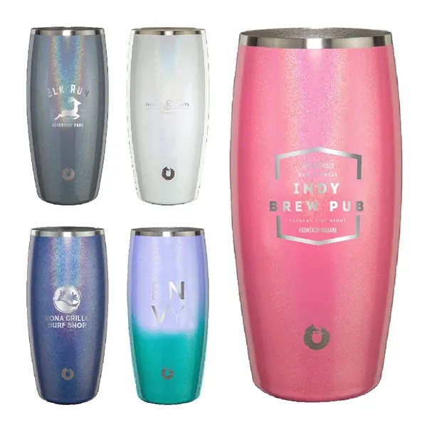 Extra color option for Snowfox® 18 Oz. Shimmer Beer Glass, Laser, Premium