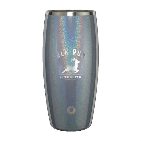 Grey color option for Snowfox® 18 Oz. Shimmer Beer Glass, Laser, Premium