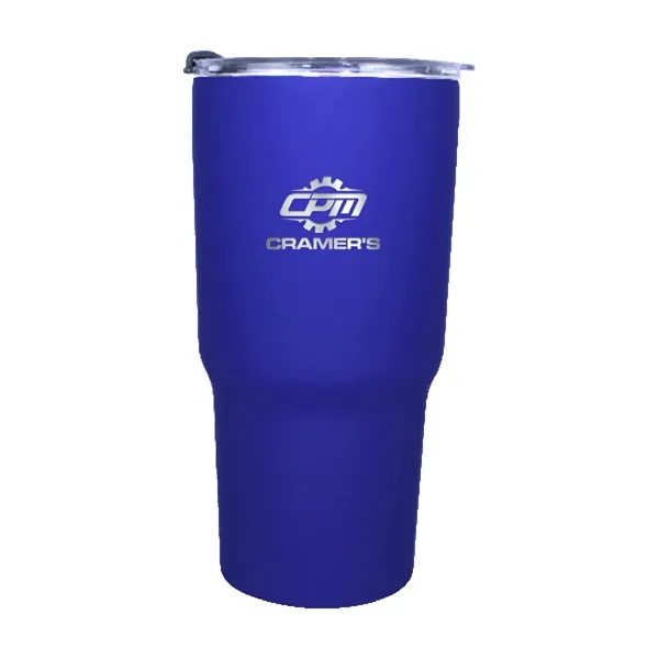 Blue color option for Halcyon® 20 Oz. Tumbler With Stainless Straw/Flip Top Lid,