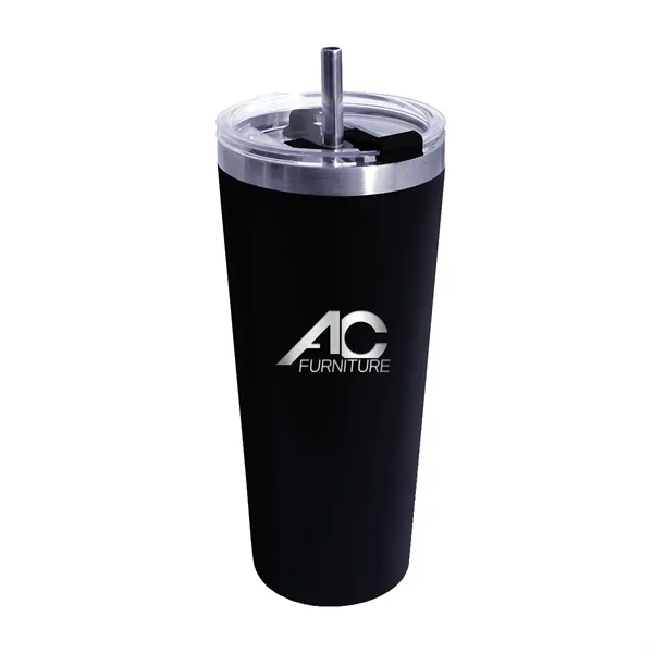 Black color option for 22 Oz. Memphis Tumbler With Flip Top Lid & Stainless Steel S