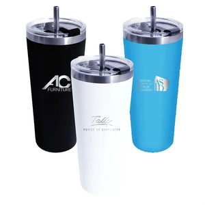 Photo of 22 Oz. Memphis Tumbler With Flip Top Lid & Stainless Steel S