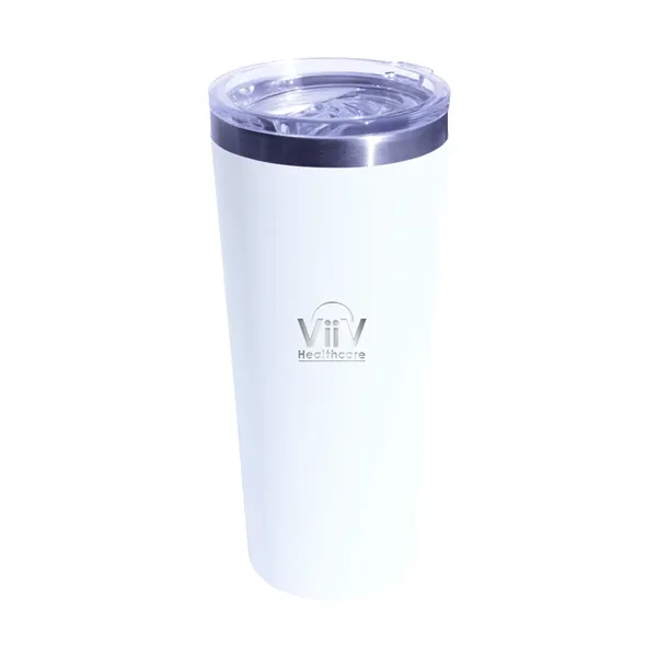 White color option for 22 Oz. Memphis Tumbler With Slide Lid, Laser, Standard