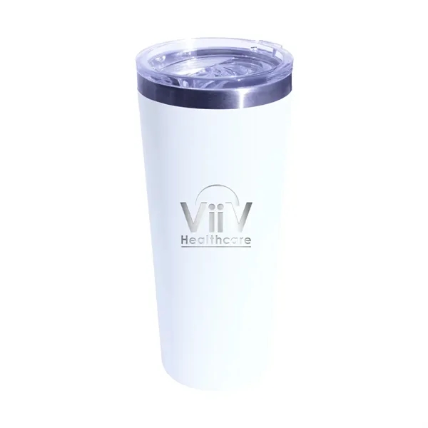White color option for 22 Oz. Memphis Tumbler With Slide Lid, Laser, Premium
