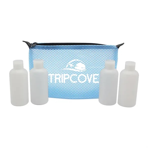 Blue color option for Travel Kit With Fillable Bottles