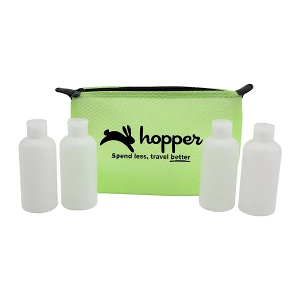 Lime Green color option for Travel Kit With Fillable Bottles