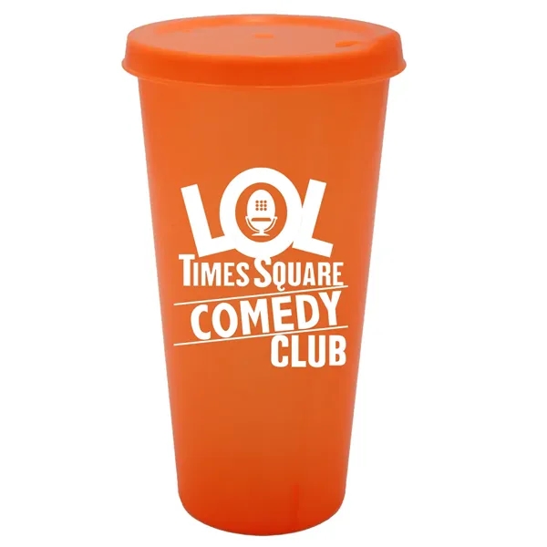 Neon Orange color option for 26 Oz. Tumbler With Lid
