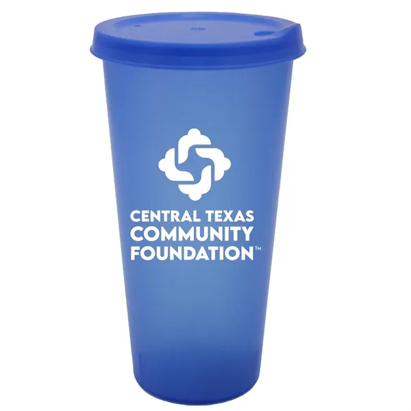 Trans Blue color option for 26 Oz. Tumbler With Lid