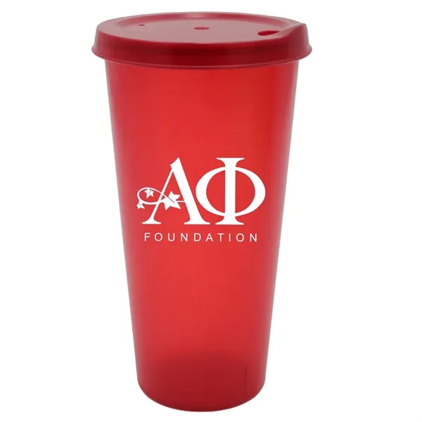 Trans Red color option for 26 Oz. Tumbler With Lid