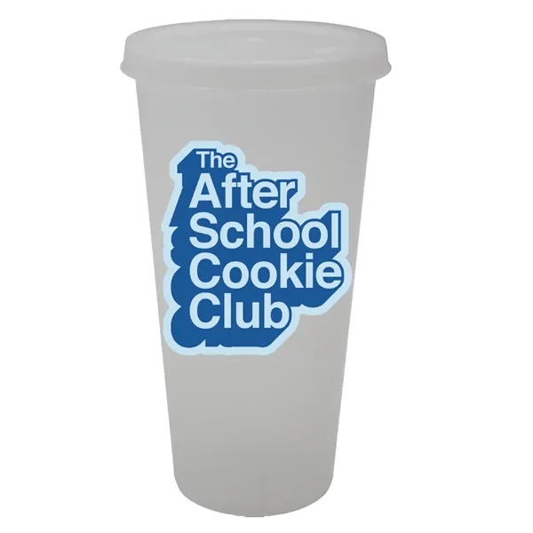 Frosted color option for 26 Oz. Tumbler With Lid, Full Color Digital