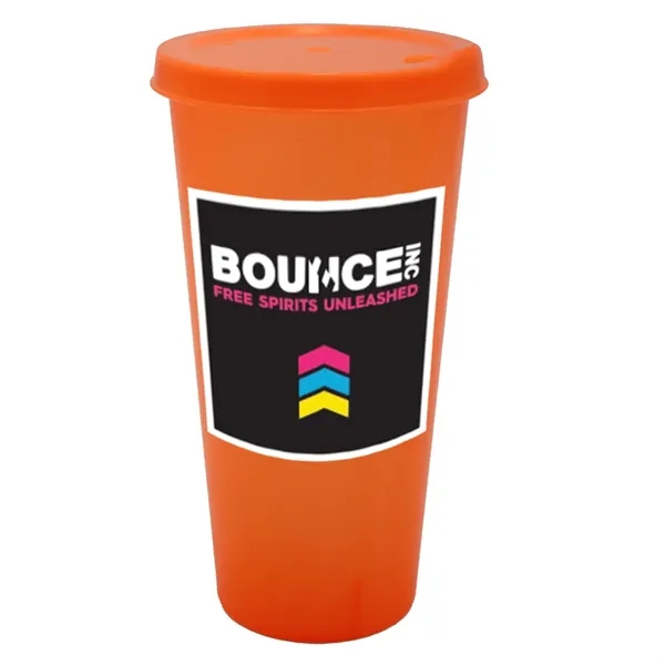 Neon Orange color option for 26 Oz. Tumbler With Lid, Full Color Digital