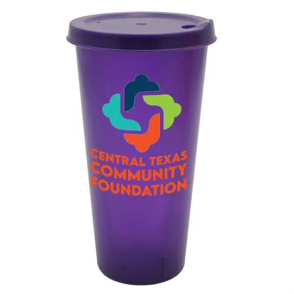 Trans Purple color option for 26 Oz. Tumbler With Lid, Full Color Digital