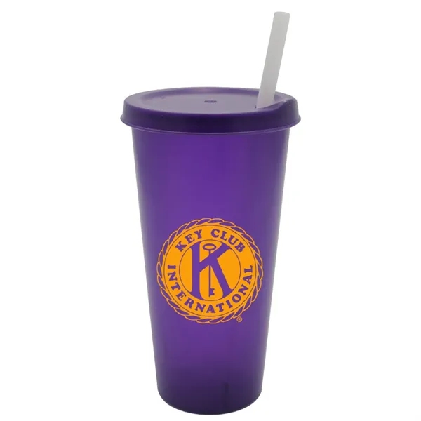 Trans Purple color option for 26 Oz. Tumbler With Lid And Straw