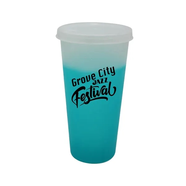 Frosted To Turquoise color option for Mood™ 26 Oz. Tumbler With Lid