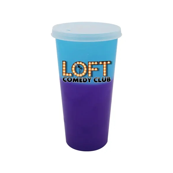 Blue To Purple color option for Mood™ 26 Oz. Tumbler With Lid, Full Color Digital
