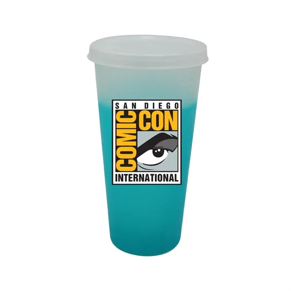 Frosted To Turquoise color option for Mood™ 26 Oz. Tumbler With Lid, Full Color Digital