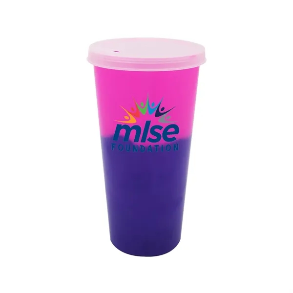 Pink To Purple color option for Mood™ 26 Oz. Tumbler With Lid, Full Color Digital