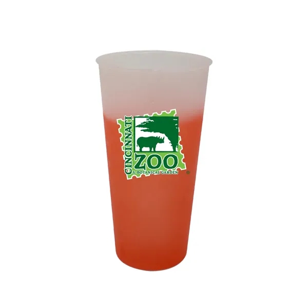 Frosted To Orange color option for Mood™ 26 Oz. Tumbler, Full Color Digital