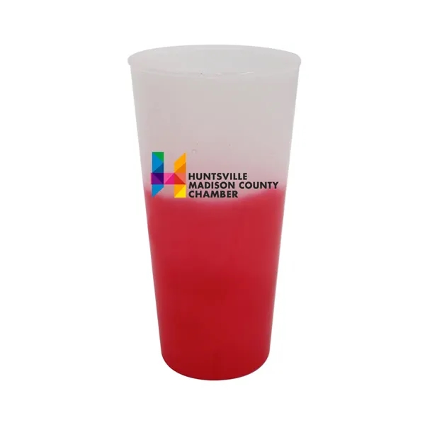 Frosted To Red color option for Mood™ 26 Oz. Tumbler, Full Color Digital