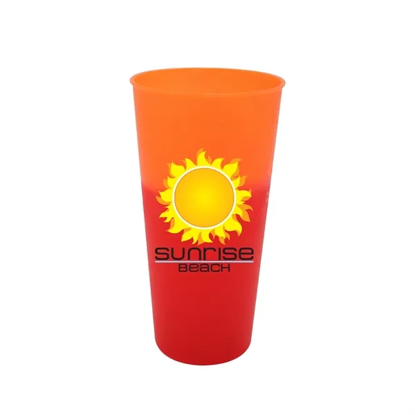 Orange To Tropical Red color option for Mood™ 26 Oz. Tumbler, Full Color Digital